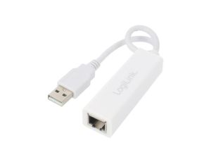 Adapter USB na Fast Ethernet, USB 2.0, biały UA0144B