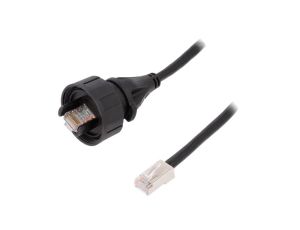 Patch cord RJ45 wtyk,z obu stron Pokrycie: złocony -25...75C PX0897/5M00