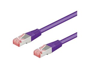 S/FTP6-CU-050VI Patch cord S/FTP 6 linka Cu LSZH fioletowy 5m 28AWG