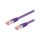 Patch cord S/FTP 6 linka Cu LSZH fioletowy 5m 28AWG 93543