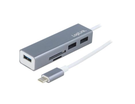 UA0305 Hub USB, microSD,SD, USB A gniazdo, USB C wtyk, USB 3.1, 5Gbps
