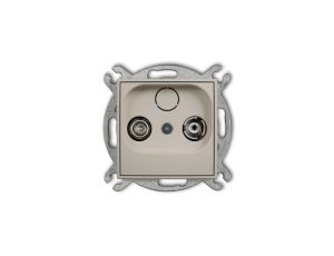 ICON Mechanizm gniazda abonenckiego RTV końcowego w szeregu gniazd przelotowych 6dB taupe 60IG6K