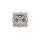 ICON Mechanizm gniazda abonenckiego RTV-SAT przelotowego 10dB taupe 60IGSP
