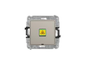 ICON Mechanizm gniazda światłowodowego/optycznego pojedynczego, bez pola opisowego taupe 60IGOPBO-1