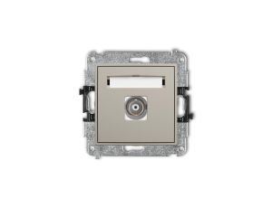 ICON Mechanizm gniazda pojedynczego BNC taupe 60IGBNC-1