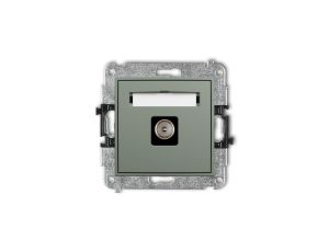 ICON Mechanizm gniazda antenowego pojedynczego TV szałwiowy 61IGTV-1