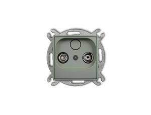 ICON Mechanizm gniazda abonenckiego RTV przelotowego 12dB szałwiowy 61IG12P