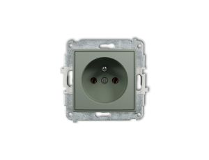 ICON Mechanizm gniazda pojedynczego z uziemieniem 2P+Z (bez przesłon torów prądowych) szałwiowy 61IGP-1z