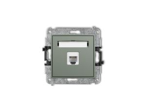 ICON Mechanizm gniazda telefonicznego pojedynczego 1xRJ11, 4-stykowy, beznarzędziowe szałwiowy 61IGT-1