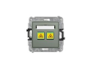 ICON Mechanizm gniazda światłowodowego/optycznego podwójnego szałwiowy 61IGOP-2