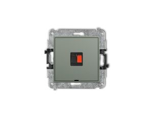 ICON Mechanizm gniazda głośnikowego pojedynczego, bez pola opisowego szałwiowy 61IGGBO-1