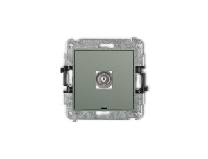 ICON Mechanizm gniazda pojedynczego BNC, bez pola opisowego szałwiowy 61IGBNCBO-1