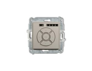 MINI Mechanizm elektronicznego sterownika roletowego (przycisk strefowy) taupe 60MSR-5