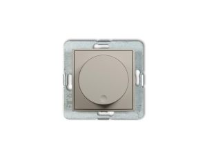 MINI Mechanizm elektronicznego regulatora oświetlenia przyciskowo-obrotowego do lamp LED taupe 60MRO-2