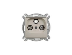 MINI Mechanizm gniazda abonenckiego RTV-SAT końcowego 1,5dB taupe 60MGS
