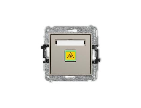 MINI Mechanizm gniazda światłowodowego/optycznego pojedynczego taupe 60MGOP-1