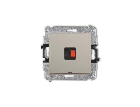 MINI Mechanizm gniazda głośnikowego pojedynczego, bez pola opisowego taupe 60MGGBO-1