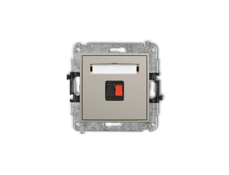 MINI Mechanizm gniazda głośnikowego pojedynczego taupe 60MGG-1