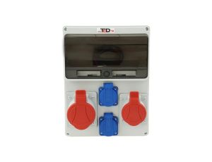 Rozdzielnica Budowlana 11M PERLIT 32A/5P + 16A/5P + 2Gs 230V 04.140