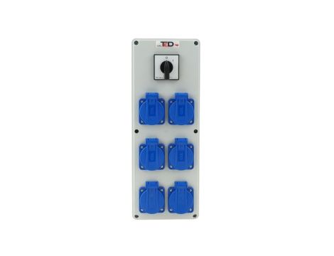 Rozdzielnica budowlana BIWAK 6Gs 230V + wył 0-1 02.021