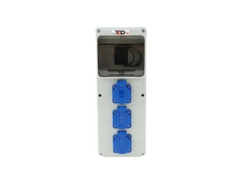 Rozdzielnica budowlana Uno 6M 3Gs 3x230V 02.120