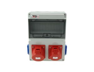 Rozdzielnica budowlana 10M RUBIN 32A/5P + 16A/5P + 2Gs 230V 01.570