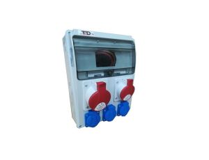 Rozdzielnica budowlana BERYL 2x16A/5P + 3Gs 230V 04.125