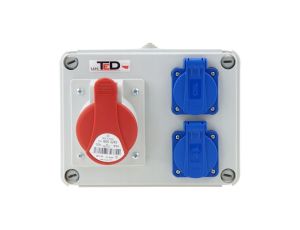 Rozdzielnica budowlana RS-07 32A/4P + 2Gs 230V 07.324