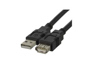 NEKU Kabel przedłużacz USB 2.0 A (wtyk / gniazdo) czarny 5m