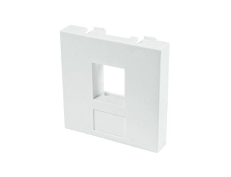 Adapter keystone pojedynczy 2M 45x45 biały Mediabox