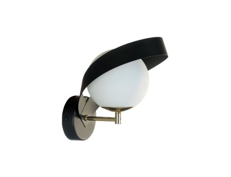 Kinkiet lampa ścienna NELA kolor czarny/złoty metal/szkło, E14 IP20 1140 Zuma Line