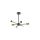 Lampa sufitowa MANDI kolor czarny mat/złoty połysk metal, 6xE27 IP20 A8100-6 Zuma Line