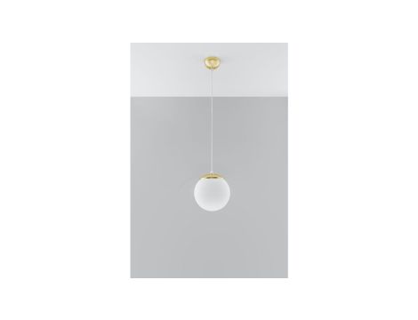 Plafon z serii OMI kolor Czarny, biały szklany klosz, źródło 1*G9 - 1186 Zuma Line