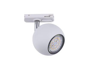 Reflektorek na szynę 1 fazową kolor biały metal/tworzywo sztuczne, GU10 IP20 1070 Zuma Line