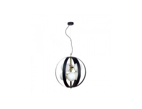 Lampa wisząca NELA kolor czarny/złoty metal/szkło, 6xE14 IP20 1138 Zuma Line