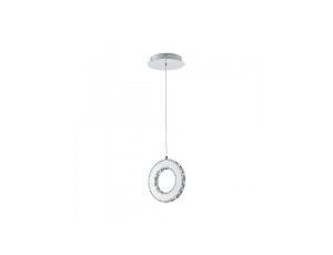 Lampa wisząca z kryształami chromowana GIRONA, LED 10W 1100Lm 3000K- MD3713-1-3CT Zuma Line