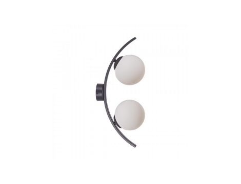 Kinkiet lampa ścienna HELIX kolor czarny/białe szkło metal/szkło, 2xE14 IP20 5015 Zuma Line
