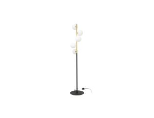 Lampa podłogowa ALI kolor czarny/złoty metal/szkło, 5xG9 IP20 5649 Zuma Line