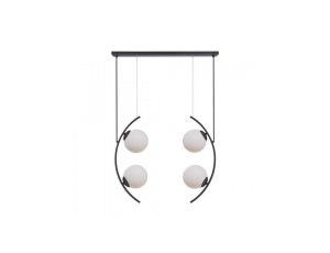 Lampa wisząca HELIX kolor czarny/białe szkło metal/szkło, 4xE14 IP20 5016 Zuma Line