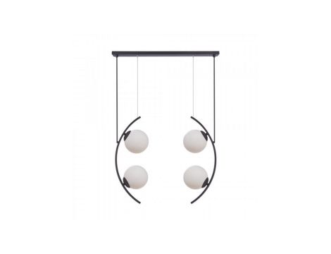 Lampa wisząca HELIX kolor czarny/białe szkło metal/szkło, 4xE14 IP20 5016 Zuma Line