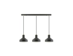 Lampa wisząca SIGMA kolor czarny mat/transparentny, biały metal, 3xE27 IP20 A8016S-3A Zuma Line