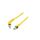 Patch cord S/FTP 6a linka Cu PUR żółty 2m 27AWG Żyły: 8 09488447745020