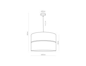 Nowoczesna lampa sufitowa MINAR z drewnianym elementem, LED 39W barwa ciepła- C230624202A Zuma Line
