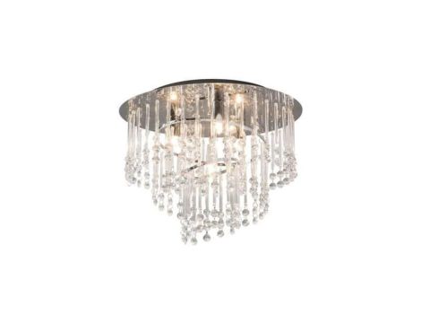 Lampa sufitowa plafon kryształowy TERRE kolor chrom metal/szkło, kryształ, 4xG9 IP20 19154M Zuma Line