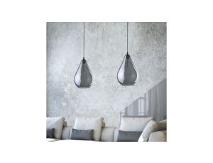 Lampa wisząca nad stół do jadalni NISYRO czarna, alabastrowe szklane klosze na G9 - MD3145-6-EBGN Zuma Line