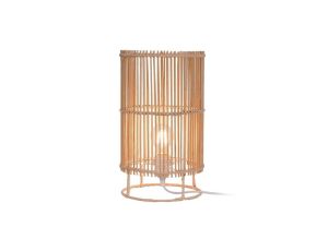 Lampa stołowa EDIN kolor biały/drewno metal/drewno, E27 IP20 P18224-1T-D20 Zuma Line