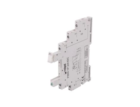 PI6W-1P-24VDC Podstawka PIN: 5 6A 250VAC na szynę DIN zaciski śrubowe