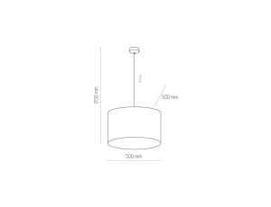 Lampa wisząca ALISA kolor Srebrny, źródło 1*E27 - TL-1061P-B Zuma Line
