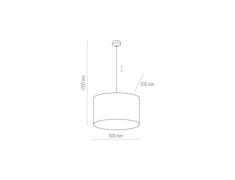 Lampa wisząca ALISA kolor Srebrny, źródło 1*E27 - TL-1061P-B Zuma Line