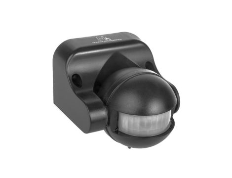 Czujnik ruchu PIR Maclean, na podczerwień, IP44, szary, zasięg 12m, max. obciążenie 800/1200W, MCE358 GR